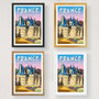 Wallity Póster A4 France - 1971, 21 x 29.7 cm, Acabado 100% Satinado Mate